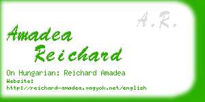 amadea reichard business card